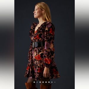 Anthropologie Pilcro Tiered Corduroy Dress